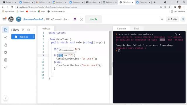 DAI - Convertir char a String смотреть онлайн