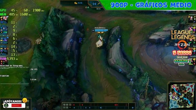 League of Legends: Ryzen 5 5600g - 16gb Ram - Radeon 7 / Vega 7 | Test Rendimiento | Gameplay смотреть онлайн