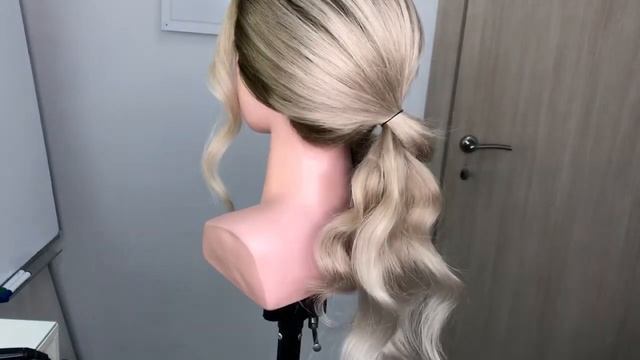 Low Ponytail Hairstyle Tutorial. Bridal Hairstyle