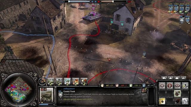 Company Of Heroes 2: The British Forces Gameplay - Constant Pushes смотреть онлайн