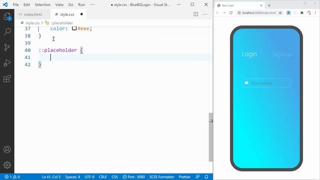 Convert UI Design to HTML, CSS Using Bootstrap 5 | Cool Blue Mobile App Login Form смотреть онлайн