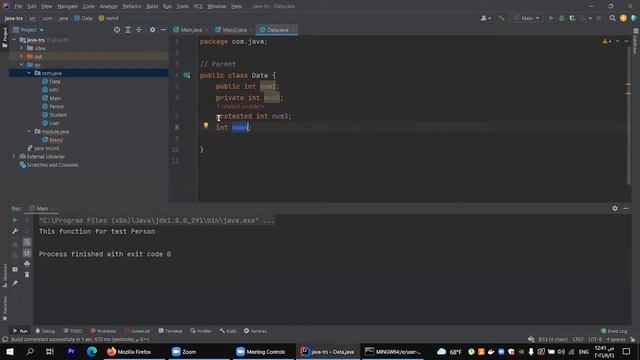 Access Modifiers With Inheritance смотреть онлайн