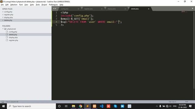 delete data from database using php || how to delete data from database in php using button смотреть онлайн