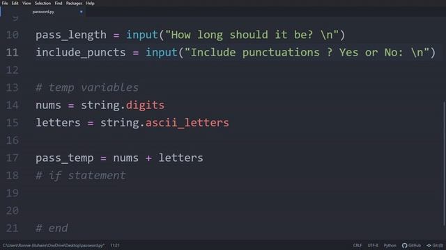 Random Password Generator in Python смотреть онлайн