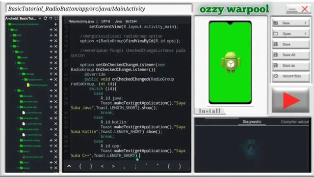 BASIC TUTORIAL MENGENAL DAN MENERAPKAN RADIOBUTTON DALAM RADIOGROUP смотреть онлайн