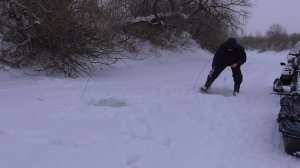 Поисковая рыбалка косынками, цель просто найти рыбу.