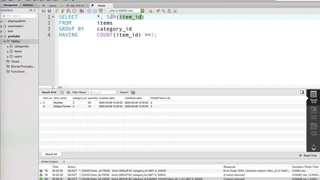 GROUP BY with HAVING Query In MySQL In Hindi || Hasan Developer | Part 7 | MySQL Series смотреть онлайн