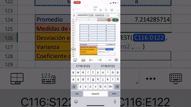 Varianza, desviación estándar y coeficiente de variación en Excel смотреть онлайн