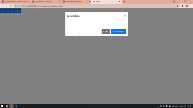 Simple bootstrap PopUp in HTML CSS || Bootstrap смотреть онлайн