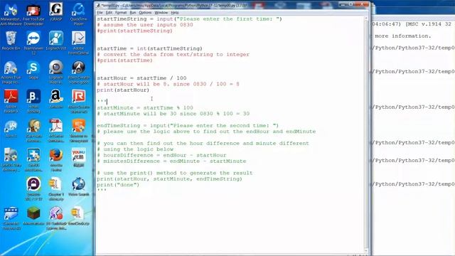 How to extract the hours and minutes from a military time format using Python смотреть онлайн
