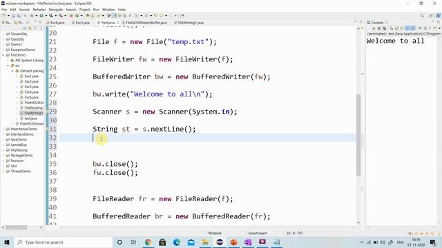 FileReader and FileWriter with BufferedReader and BufferedWriter смотреть онлайн
