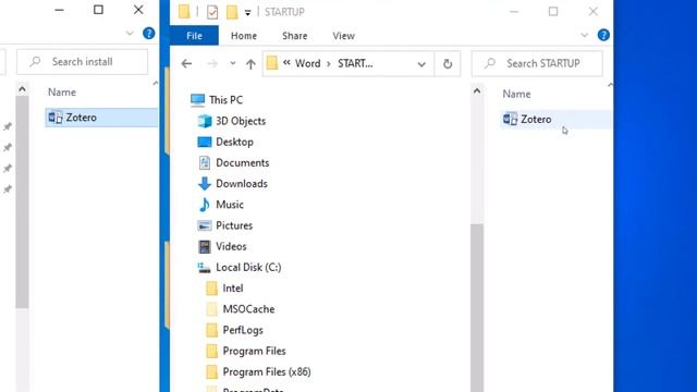 How To Manually Install Zotero Word Processor Plugin If Zotero Toolbar Is Missing In Word