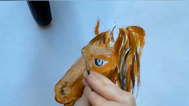 Как нарисовать лошадь акрилом смотреть онлайн