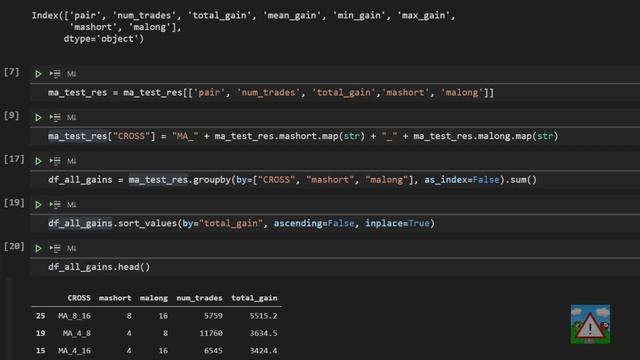 Forex bot & backtest system with Python #25 - First analysis of the cross over test смотреть онлайн