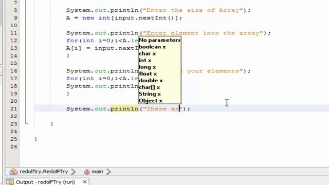Bubble Sort JAva codes смотреть онлайн