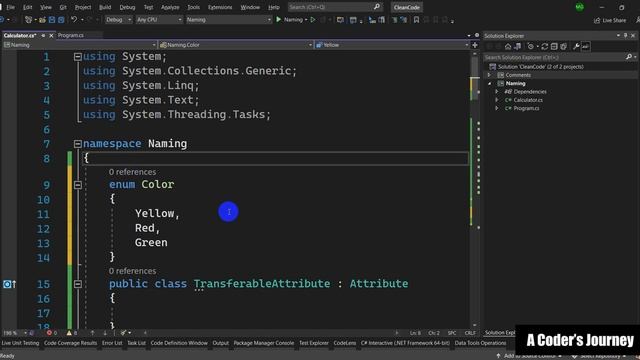 Clean Code in C# - Episode 18 - Choosing Good Names for Enums смотреть онлайн
