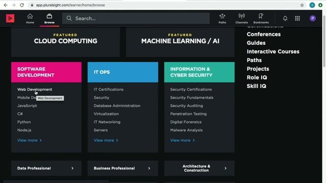Pluralsight free online certificate courses | 6500+ courses | 20+ projects смотреть онлайн