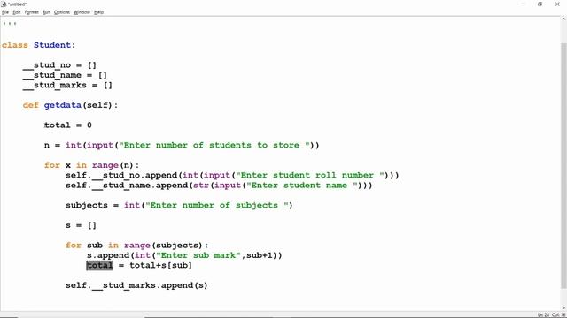 Hands-on Experience #5 Student Marklist | Python Classes and Objects смотреть онлайн