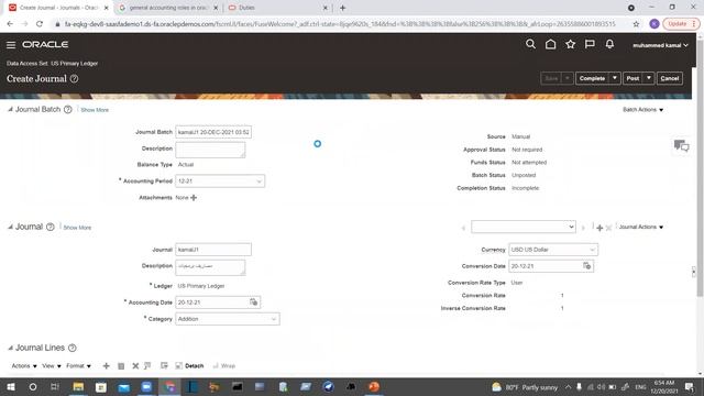 Oracle ERP Fusion -Financial module - General Ledger(GL) -04 اوراكل فيوجن - الاستاذ العام смотреть онлайн