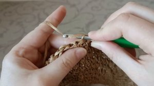 Кашпо для цветов вязаное крючком из рафии. Пошаговый мастер-класс