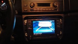 Камера заднего вида с динамическими траекториями Skoda Fabia 2 в RCD 360  PRO