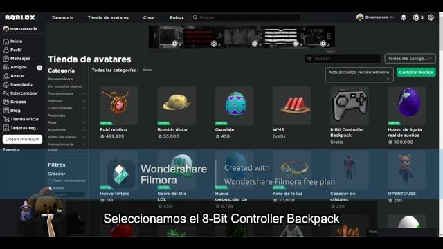 Como conseguir 8-Bit Controller Backpack en roblox - MRQ смотреть онлайн