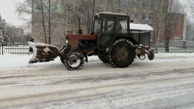 очистка дорог от снега 122 часть