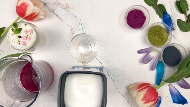 Matcha Latte 3 Recipes | Iced Matcha Latte | Blue matcha | Pink Latte смотреть онлайн