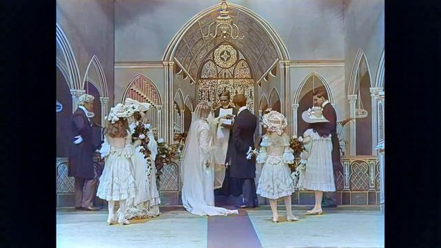 [4k, 60fps, colorized] (1900) The first wedding ever filmed. смотреть онлайн