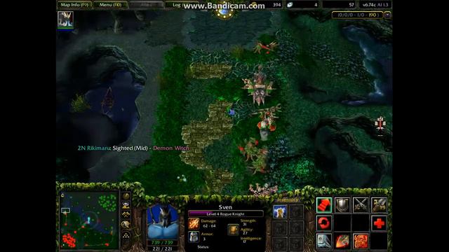 Dota Map - Warcraft 3 - The Frozen Throne смотреть онлайн