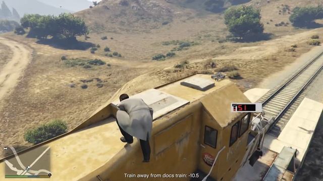 Grand Theft Auto V Back to the future mod train scene смотреть онлайн