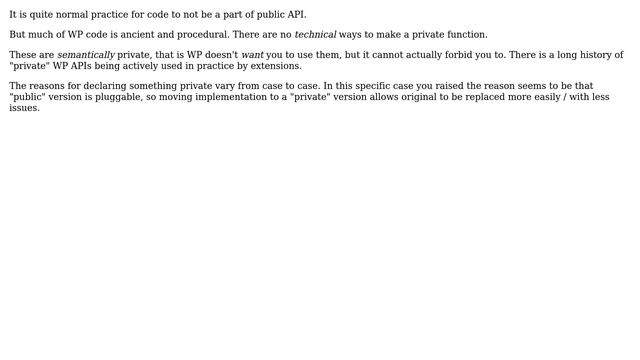 Wordpress: Why does WordPress have private functions? (3 Solutions!!) смотреть онлайн