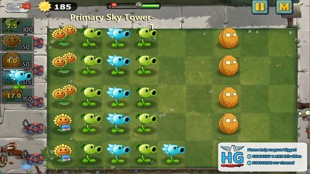 Plants vs Zombies Strategy Tower of Babel Level 1 смотреть онлайн