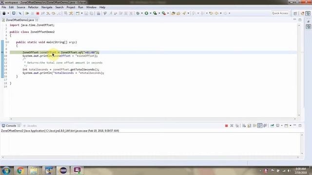 How to use getId and getTotalSeconds methods of ZoneOffset Class? смотреть онлайн