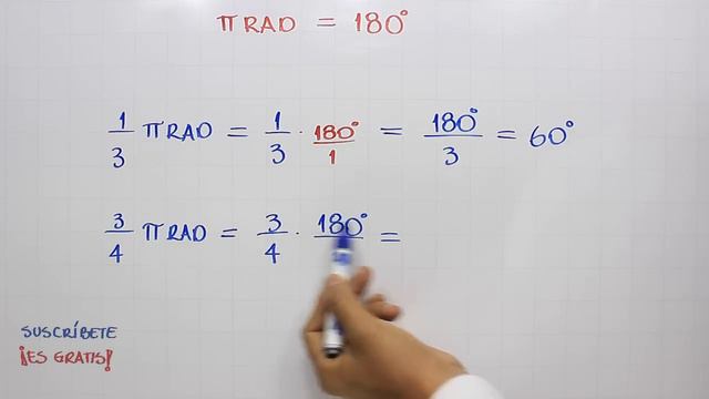 Convertir Radianes A Grados
