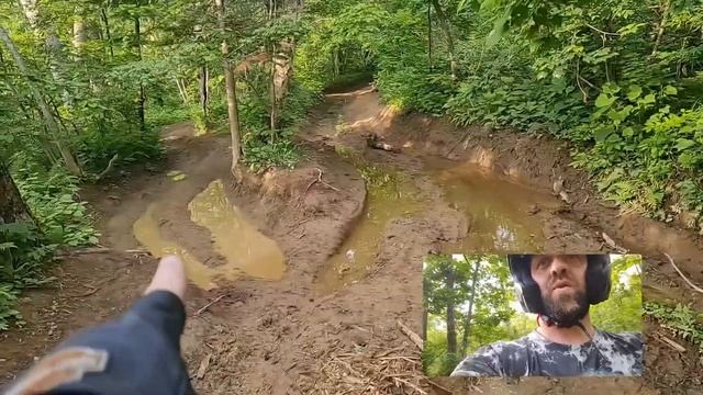 Africa Twin 650 хардэндуро, прохват после дождя по грязи, глине!!