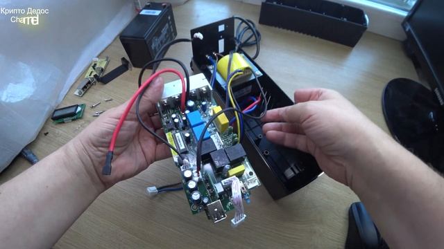 ippon back power pro 700. Разбор. Что внутри. Подключение утилиты удалённого управления. Сборка. смотреть онлайн