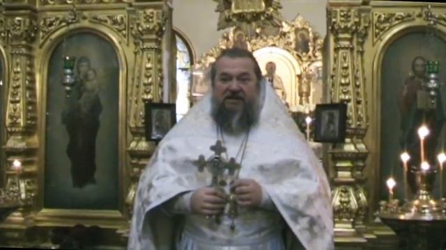 18.01.2015. О освящении воды в Крещенский сочельник. Протоиерей Петр Козачков. смотреть онлайн