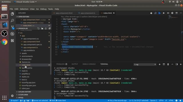 Angular 6 Basic setup,Introduction Bootstrap Installation, And Editing First App [Hindi] смотреть онлайн