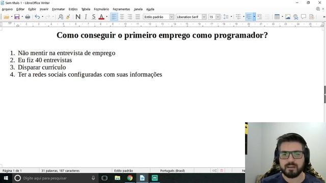 Ao Vivo - Como conseguir o primeiro emprego como programador? смотреть онлайн
