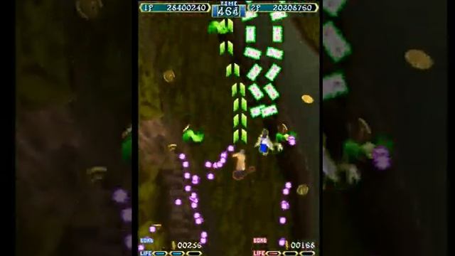 Shikigami no Shiro (Arcade) 2P Cooperative Playthrough смотреть онлайн