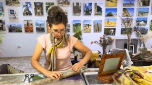 Платки из шёлка,экопринт,мастер класс!