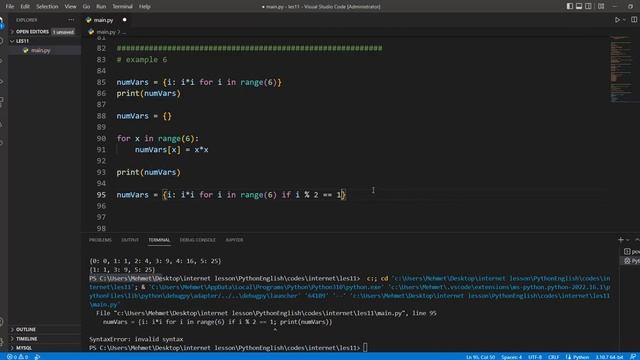 Python Programming - Les 13 - Python Variables - Dictionary and Set Summary смотреть онлайн