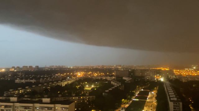 Москва, 3.07.2024. ливень и шквалистый ураган