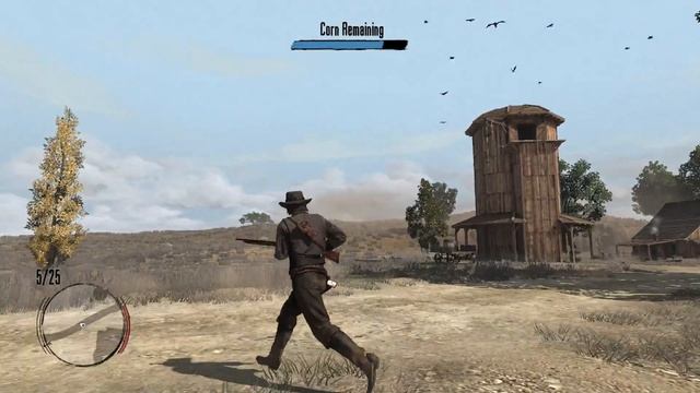 Red Dead Redemption - Pestilence: Scare Crows From Silo Deadeye Gameplay (Corn Remaining)