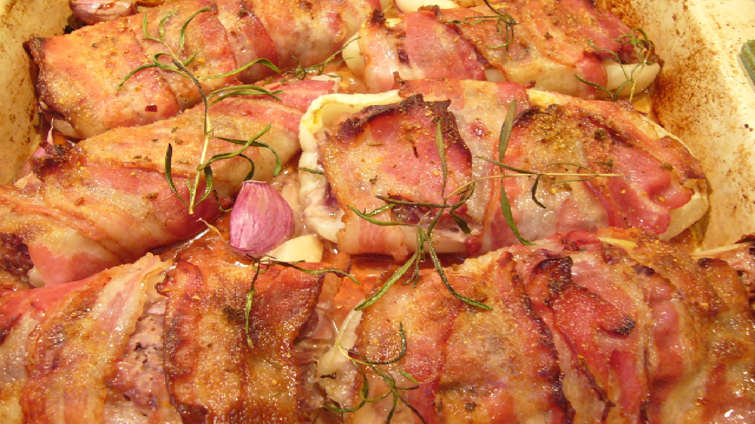 Готовим фаршированный перец в беконе. смотреть онлайн