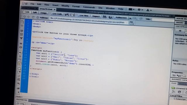 Javascript 49 arry .concat() element acei-advanceage-computer-education-institute-tm смотреть онлайн