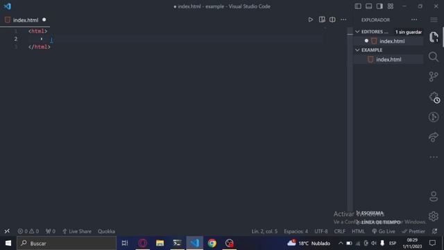 Estructura HTML. Construye una Base Sólida con HTML en Visual Studio Code. смотреть онлайн