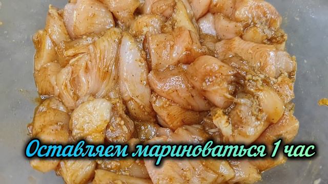 Куриное филе с медом и кунжутом