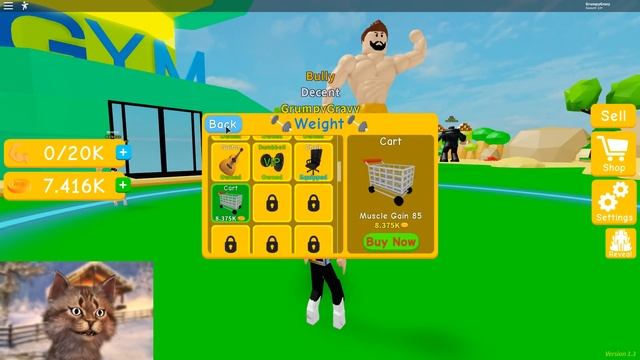 Becoming The Biggest With 1,000,000 Muscles In Roblox Lifting Simulator смотреть онлайн